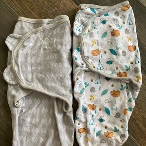 Two SWADDLE ME baby swaddles